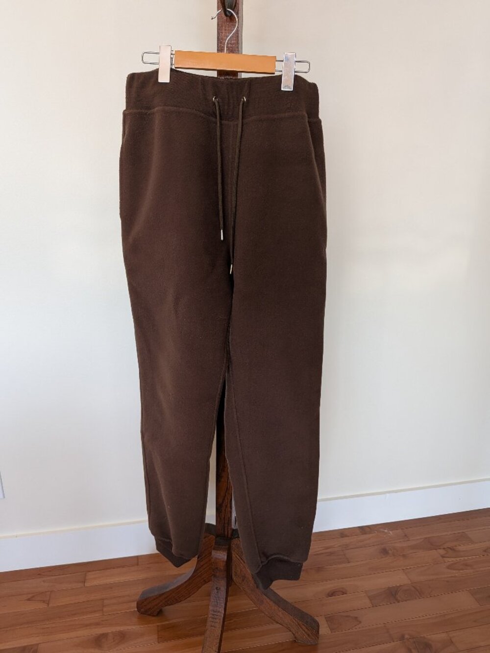 Frame Brown Boiled Wool Cashmere Joggers